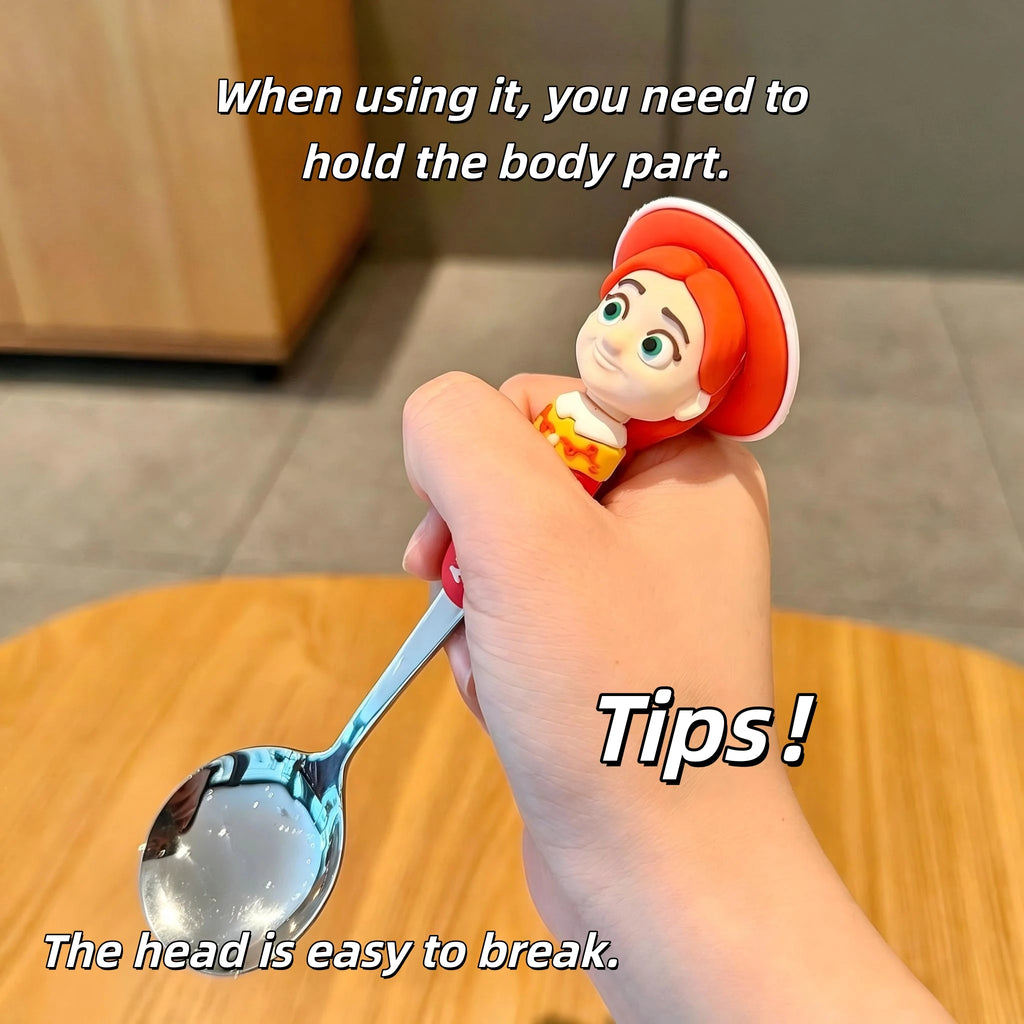 Toy Story 5 Spoon Fork Cutlery Set Woody Buzz Lightyear Jessie Forky Alien Cartoon Character Birthday Christmas Gift For Fans