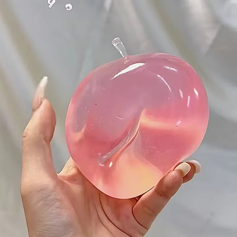 Relieve the Sticky Green Apple Slowly Rebound Maltose Pressure Ball Soft Fidget Sensory Toy Squeeze Toy Gift for ADHD and Autism