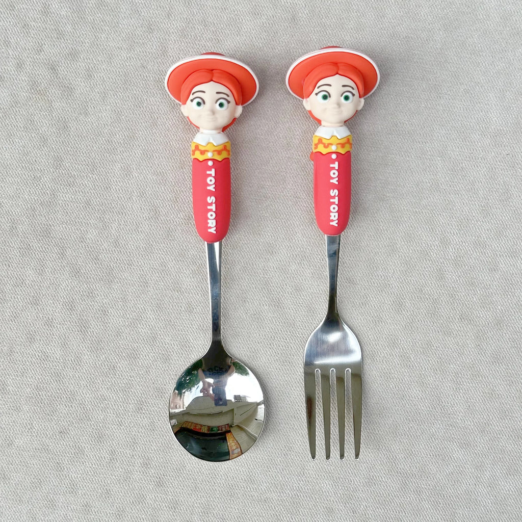 Toy Story 5 Spoon Fork Cutlery Set Woody Buzz Lightyear Jessie Forky Alien Cartoon Character Birthday Christmas Gift For Fans