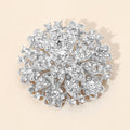 Vintage Floral Crystal Pin Brooch