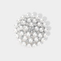Rhinestone Pointed Pearl Pin Brooch / Pendant