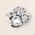 Floral Pearl Bow Embellished Pin Brooch