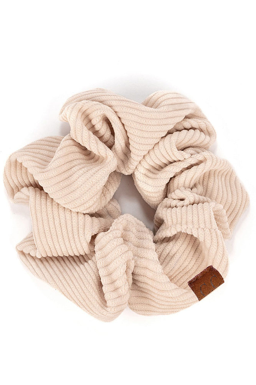 C.C Corduroy Solid Color Soft Scrunchies