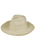 Frayed Solid Straw Hat