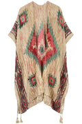 Aztec Print Tassel Kimono