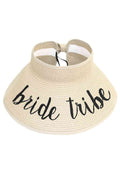 Bride Tribe Roll Up Paper Visor Hat