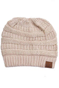 C.C Sequin Knitted Soft Beanie