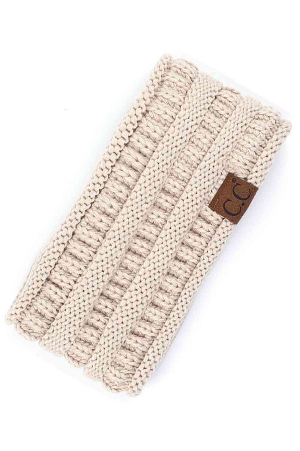 C.C Solid Ribbed Headwrap