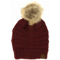 Mixed Soft Yarn Natural Pom C.C Beanie