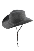 C.C All Over Rhinestone Denim Cowboy Hat