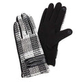 Herringbone Woven Button Gloves