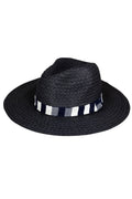 Multi Color Stripe Band Straw Hat