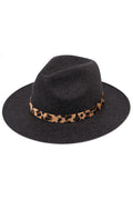 C.C Vegan Felt Heather Color Leopard Hat