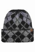 C.C Argyle Pattern Cuff Beanie Winter Hat
