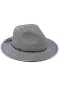 C.C Lurex Straw Panama Sun Hat
