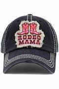 RODEO MAMA WASHED VINTAGE BASEBALL CAP