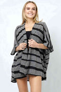Stripe Relaxed Fit Knit Kimono
