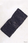 Two Color Knit with Spangle Head Band