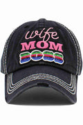 WIFE MOM BOSS Vintage Ball Cap