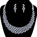Crystal Rhinestone Round Collar Necklace