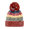 Cable Color Block Pom C.C Beanie