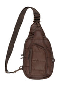 C.C Solid Puffer Padding Sling Bag