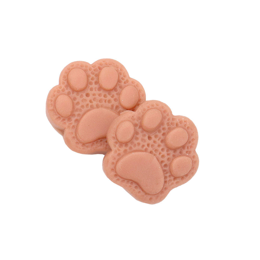 Paw Polymer Clay Stud Earrings