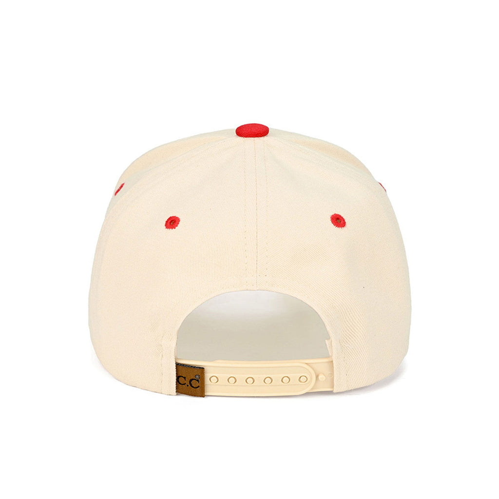 C.C Merry & Bright Letter Two Tone Trucker Cap