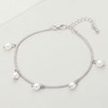 Pearl Charm Station Bracelet