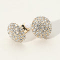 Stone Stud Clip On Earrings