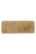 C.C Glitter Short Solid Fur Leather Strap Headwrap