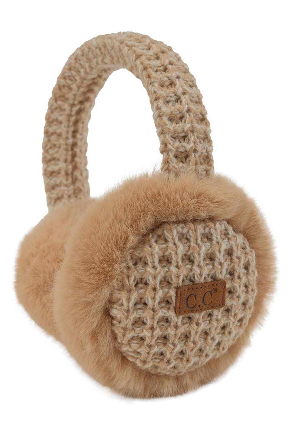 C.C Heather Knitted Faux Fur Earmuff