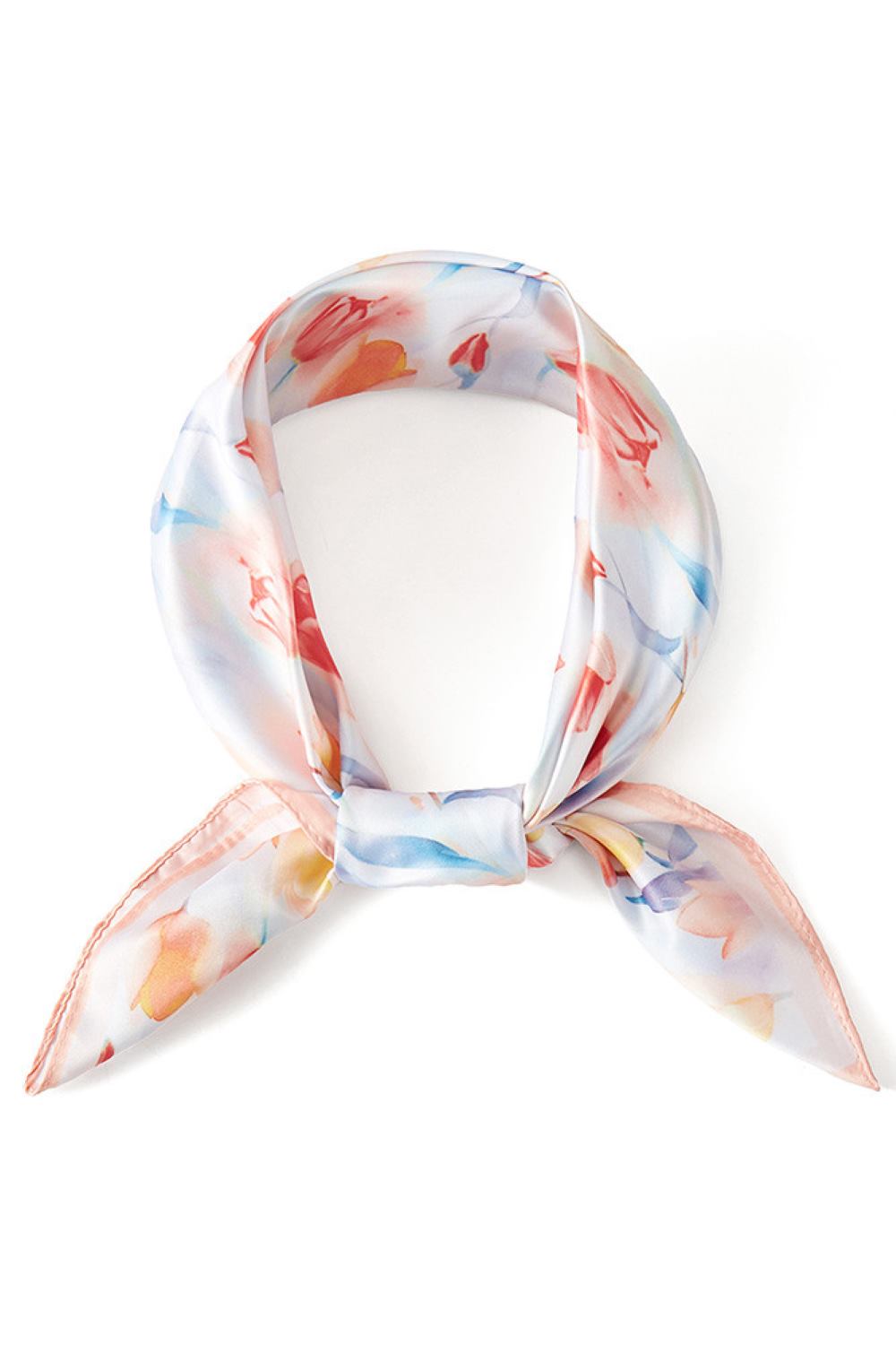 Floral Pattern Print Bandana Summer Scarf