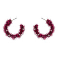 Christmas Tinsel Hoop Earrings
