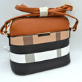 Multi Pattern Crossbody Shoulder Bag with Adjustable Long Strap