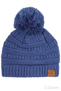C.C Knit Beanie With Pom-Hat
