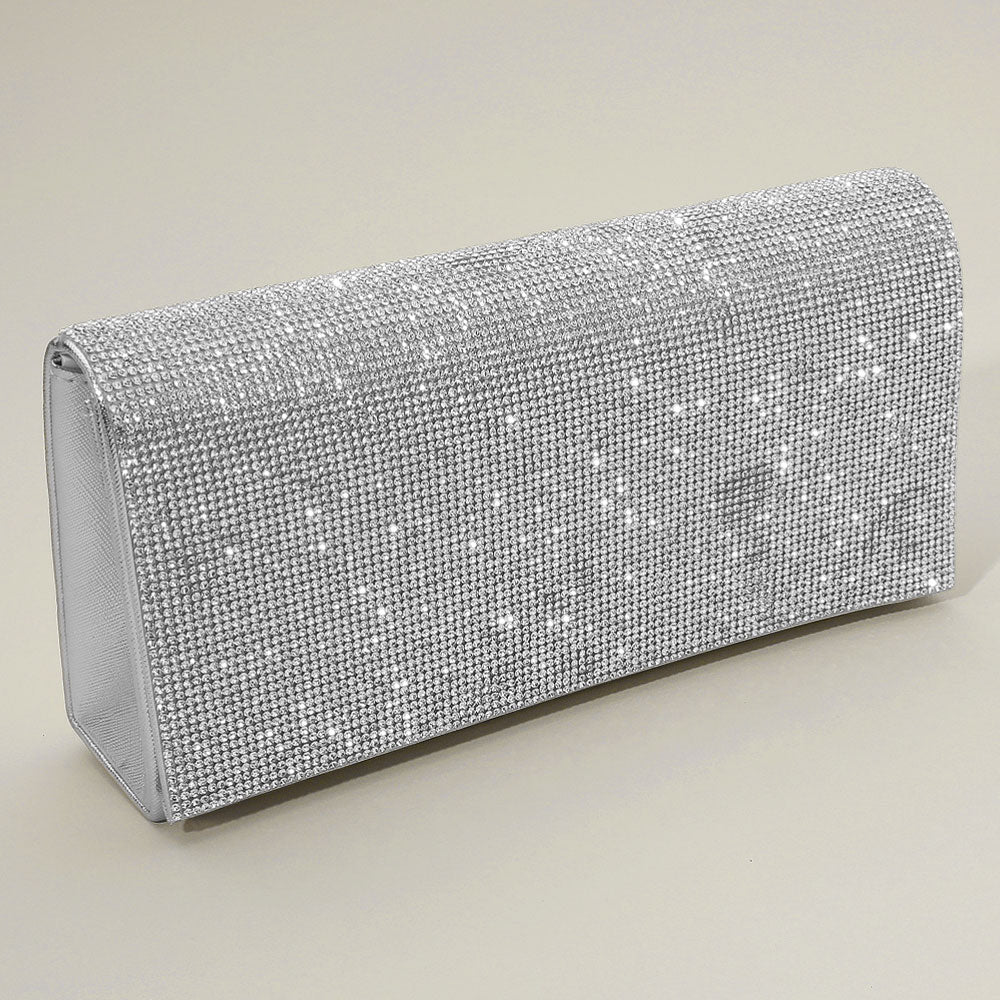 Bling Studded Evening Clutch Bag / Crossbody Bag