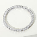 Square CZ Stone Tennis Chain Evening Bracelet