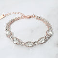 Marquise Stone Accented Evening Bracelet