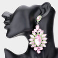 Marquise Stone Centered Evening Earrings