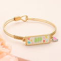 BFF Enamel Heart Charm Message Hook Bracelet