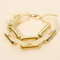 Bold Geometric Resin Link Bracelet