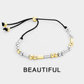 BEAUTIFUL Morse Code Cinch Bracelet