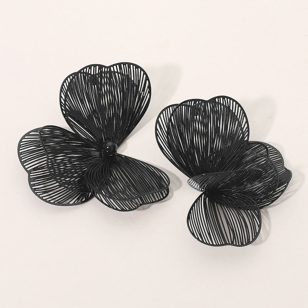 Triple Cutout Petal Earrings