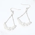 Pearl Chain Drop Earrings