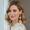 Abstract Sculpted Dop Earrings
