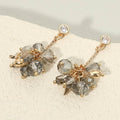 Faceted Beaded Cluster Drop Earrings
