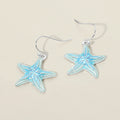 Starfish Charm Drop Dangle Earrings