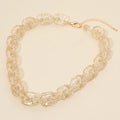 Women's Chunky Resin Chain Link Statement Necklace
