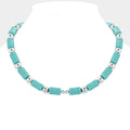 Bead Accented Turquoise Necklace
